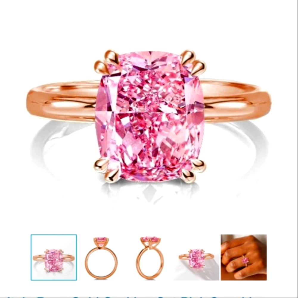 Pink sapphire costume ring